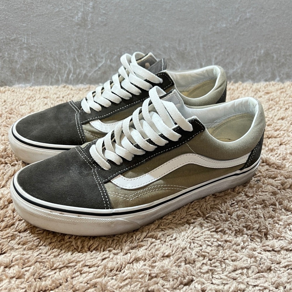 789 | Vans Old Skool Suede & Canvas Low Top Skate Shoes Mens 9 Womens 10.5